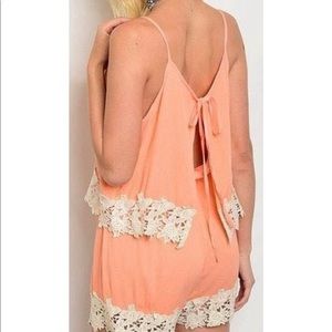 Peach Romper
